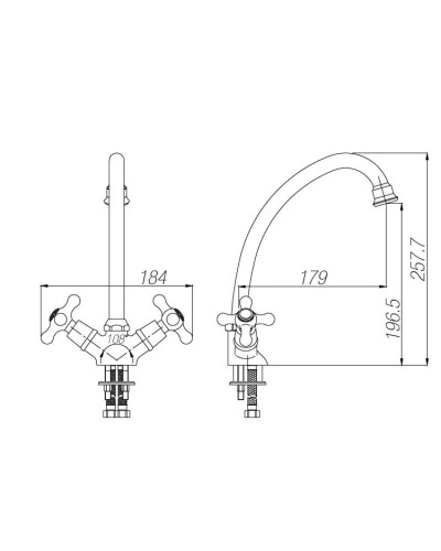 Смеситель для кухни Paulmark Hamburg HA221002