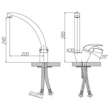 Смеситель для кухни Paulmark Holstein HO212012-307