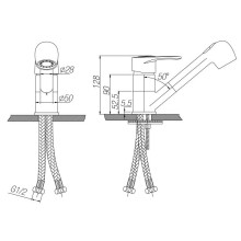 Смеситель для кухни однорычажный Paulmark Holstein HO214014-302