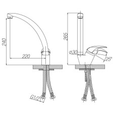 Смеситель для кухни Paulmark Holstein HO212012-302