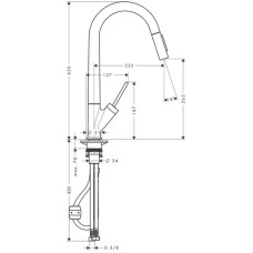 Смеситель для кухни Axor Starck 10821000