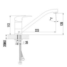 Смеситель для кухонной мойки, жасмин Lemark Pramen LM3304FL201