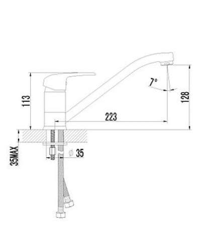 Смеситель для кухонной мойки, жасмин Lemark Pramen LM3304FL201