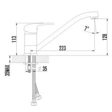 Смеситель для кухонной мойки, черный Lemark Pramen LM3304FL102