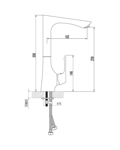 Смеситель для кухни с поворотным изливом Lemark Unit LM4505C