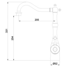 Смеситель для кухни из нержавеющей стали с поворотным изливом Lemark Expert LM5081S