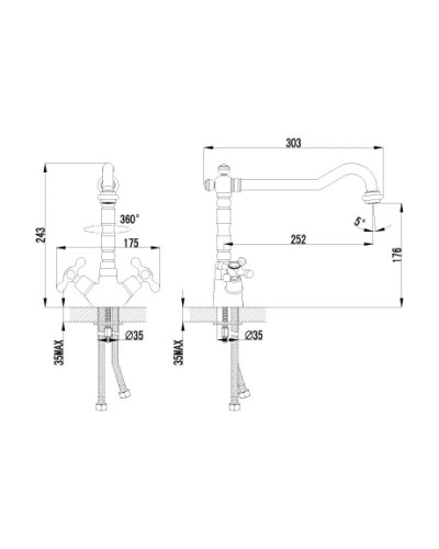 Смеситель для кухонной мойки Lemark Standard LM2109C