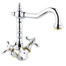 Смеситель для кухни Timo Ritz 0143FK Хром Золото