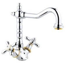 Смеситель для кухни Timo Ritz 0143FK Хром Золото