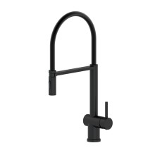 Смеситель для кухни с гибким изливом WONZON & WOGHAND, Черный матовый (WW-88438003-MB)