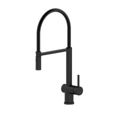 Смеситель для кухни с гибким изливом WONZON & WOGHAND, Черный матовый (WW-88438003-MB)