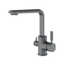 Смеситель для кухни с подключением фильтра WONZON & WOGHAND, Темный графит (WW-88458003-BGM)