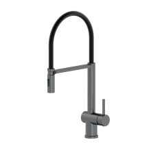 Смеситель для кухни с гибким изливом WONZON & WOGHAND, Темный графит (WW-88438003-BGM)