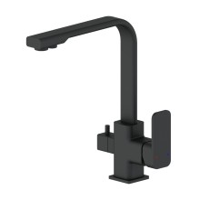 Смеситель для кухни с подключением фильтра WONZON & WOGHAND, Черный матовый (WW-88458004-MB)