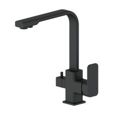 Смеситель для кухни с подключением фильтра WONZON & WOGHAND, Черный матовый (WW-88458004-MB)