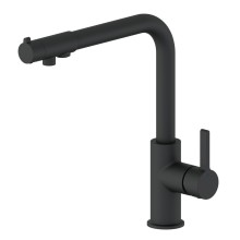 Смеситель для кухни c подключением фильтра WONZON & WOGHAND, Черный матовый (WW-88458008-MB)