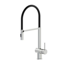 Смеситель для кухни с гибким изливом WONZON & WOGHAND, Брашированный никель (WW-88438003-BN)