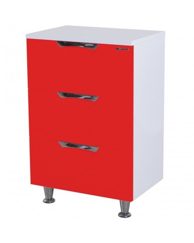 Тумба Bellezza Лагуна 60 4632109140033 Красная Белая