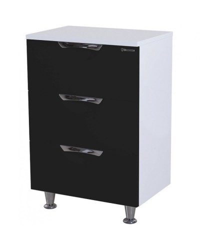 Тумба Bellezza Лагуна 60 4632109140040 Черная Белая