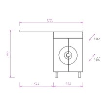 Тумба Onika Космос 60.11 Белая
