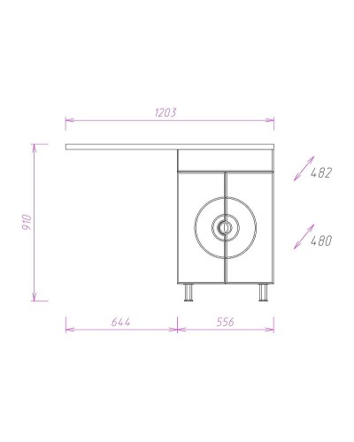 Тумба Onika Космос 60.11 Белая