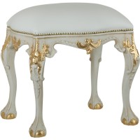 Пуф Migliore Retro 21861 Слоновая кость с золотом