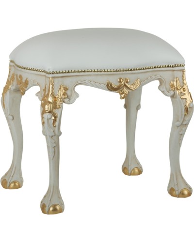 Пуф Migliore Retro 21861 Слоновая кость с золотом