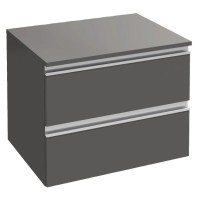 Комод серый антрацит глянец 60,1 см 2 ящика Jacob Delafon Vox EB2060-RA-442