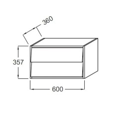 Комод серый титан глянец 60 см Jacob Delafon Escale EB764-N21