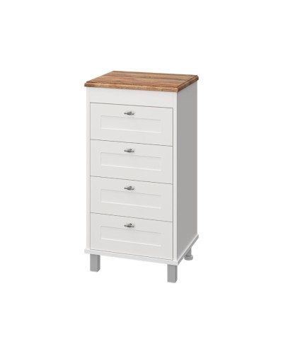 Марта - 50 Комод напольный с 4 ящ. верх ПВХ Ива