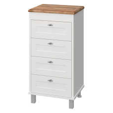 Марта - 50 Комод напольный с 4 ящ. верх ПВХ Ива