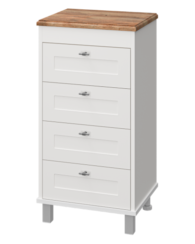 Марта - 50 Комод напольный с 4 ящ. верх ПВХ Ива
