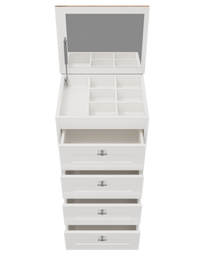 Марта - 50 Комод напольный с 4 ящ. верх ПВХ Ива