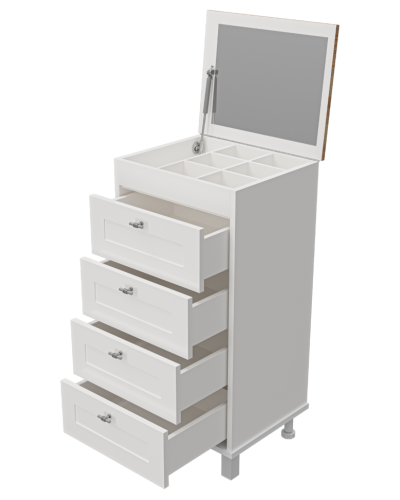 Марта - 50 Комод напольный с 4 ящ. верх ПВХ Ива