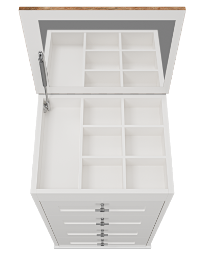 Марта - 50 Комод напольный с 4 ящ. верх ПВХ Ива