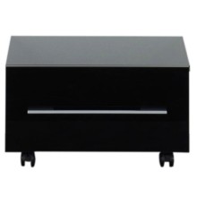 Тумба подкатная черный 57 см Aquanet Нота 00170731
