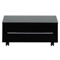 Тумба подкатная черный 74 см Aquanet Нота 00170732