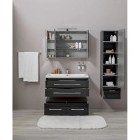 Тумба подкатная черный 99,2 см Aquanet Верона 00175402