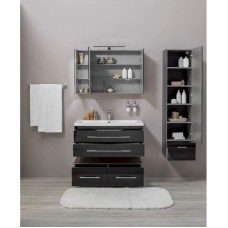 Тумба подкатная черный 99,2 см Aquanet Верона 00175402