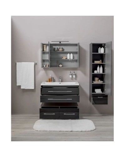 Тумба подкатная черный 99,2 см Aquanet Верона 00175402