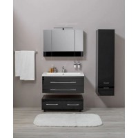 Тумба подкатная черный 89,2 см Aquanet Верона 00172338