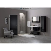 Тумба подкатная черный 89,2 см Aquanet Верона 00172338