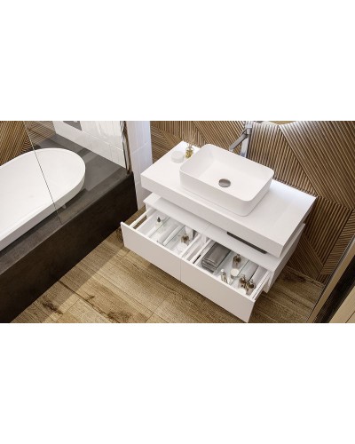 Тумба Velvex Unique Unit 60 tpUNI.60.H27.Y-223 подвесная Белый лед