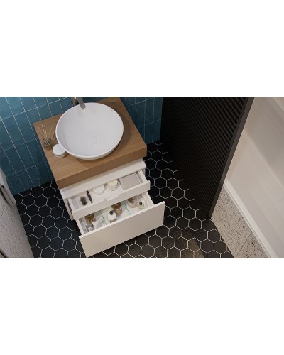 Тумба Velvex Unique Unit 60 tpUNI.60.H40.Y.VY-211 подвесная Белая матовая