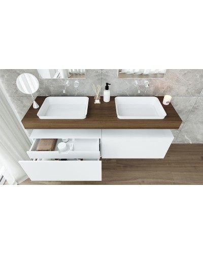 Тумба Velvex Unique Unit 80 tpUNI.80.H40.Y.VY-211 подвесная Белая матовая