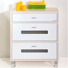 Комод Бриклаер Бали 70 4627125412059 Светлая лиственница Белый глянцевый