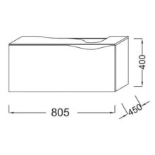 Тумба нежно-розовый матовый 81,1 см Jacob Delafon Stillness EB2004-M71