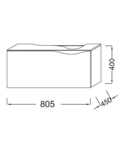 Тумба нежно-розовый матовый 81,1 см Jacob Delafon Stillness EB2004-M71
