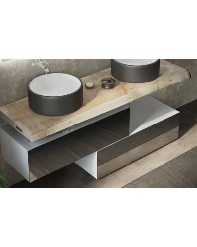 Тумба антрацит/белый 96 см Velvex Felay tpFEL.95-42.21