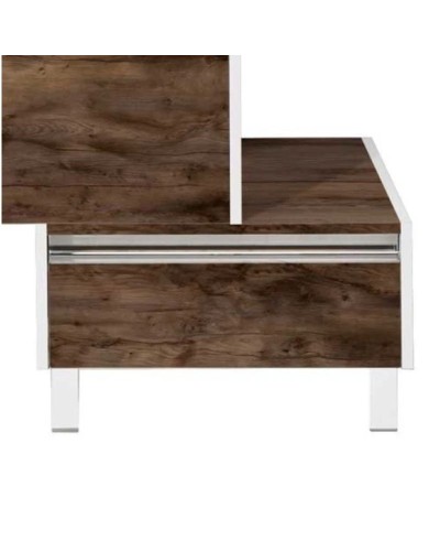 Тумба белый глянец/таксония темная 55 см Акватон Капри 1A231003KPDB0